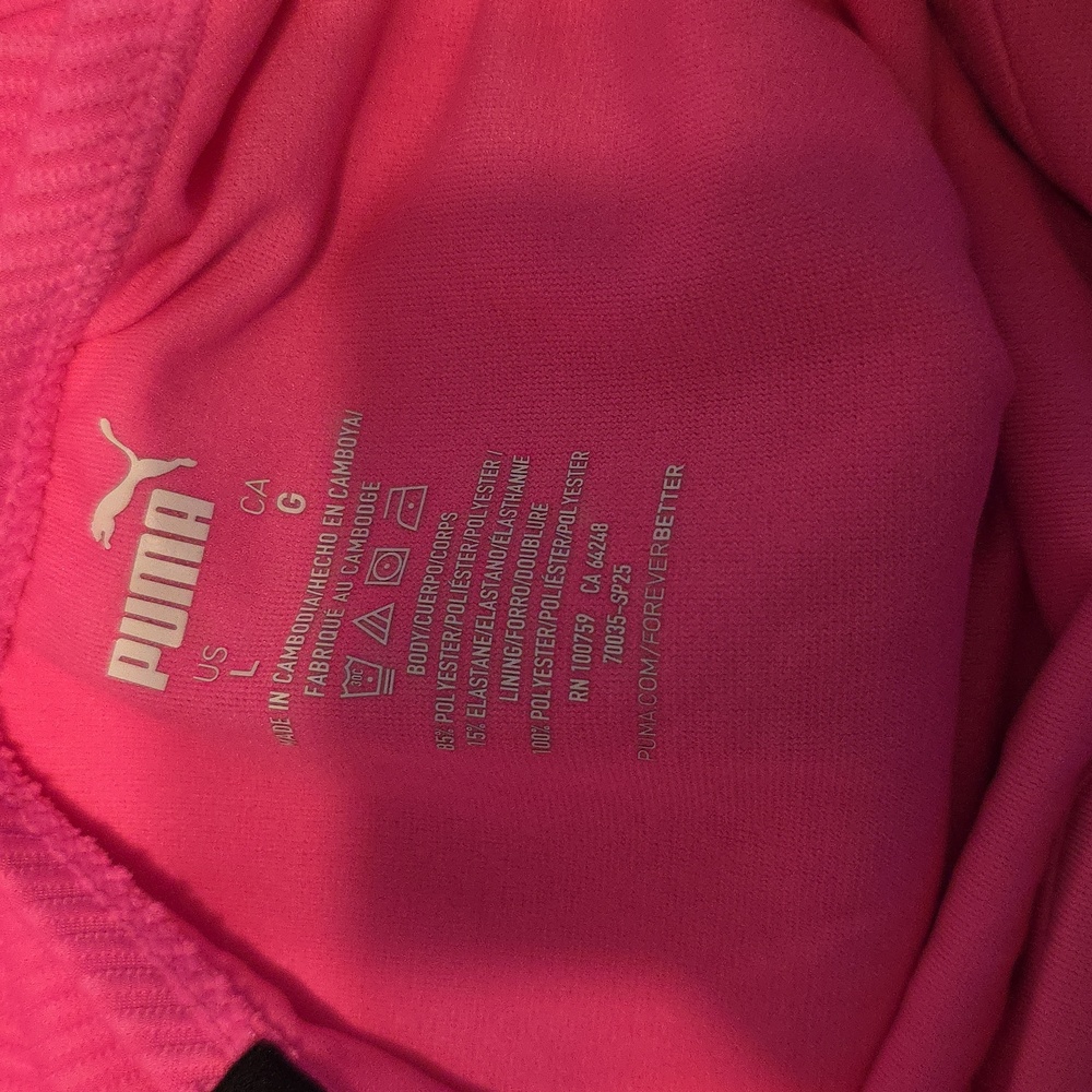 Puma Vibrant Pink Ribbed Swimsuit - Picture 3 of 3